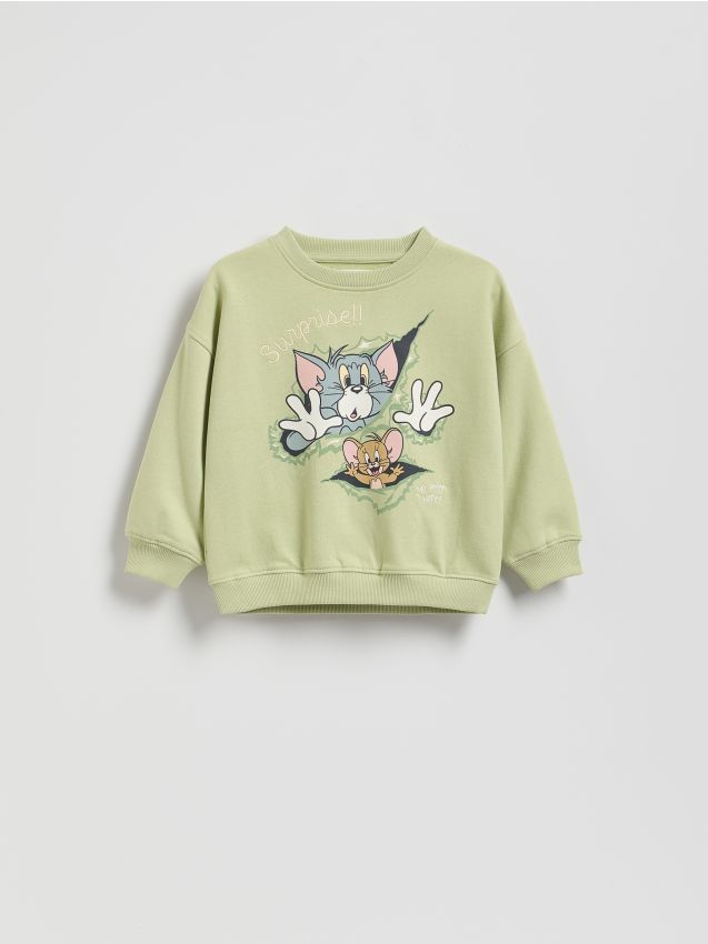 Reserved - Hanorac Tom & Jerry - verde-pal