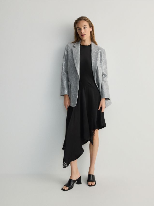 Reserved - ladies` blazer - multicolor