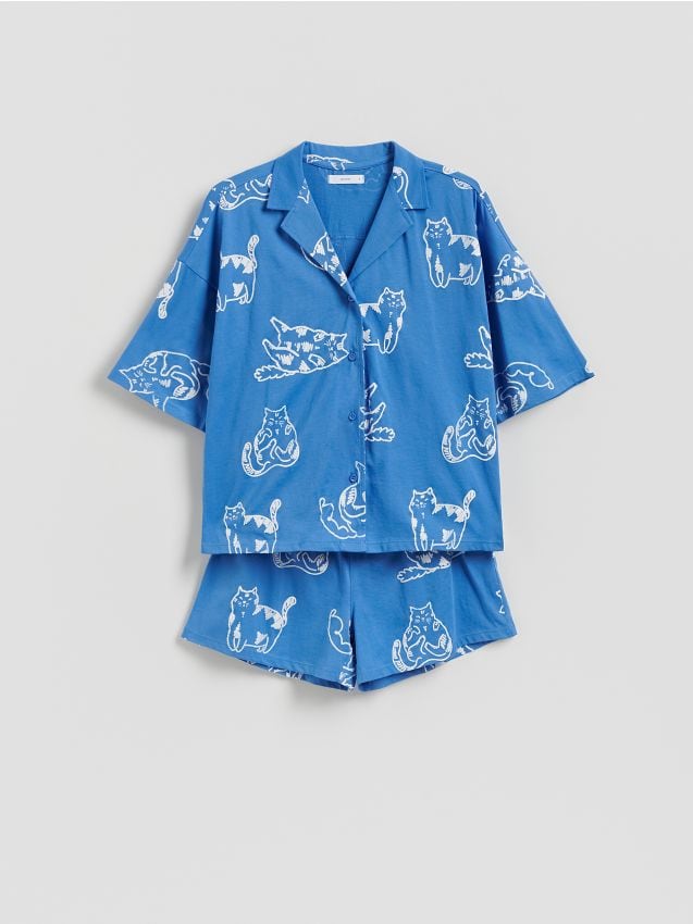Patterned two piece pyjama set - RESERVED