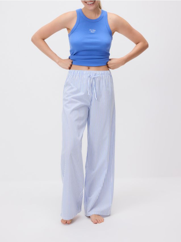 Two piece pyjama set with embroidery - RESERVED