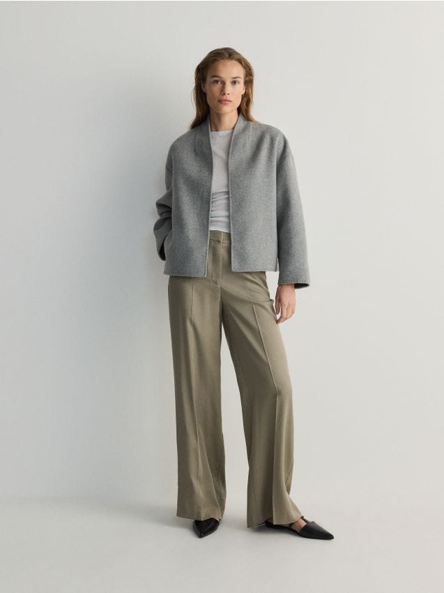 Reserved - ladies` outer jacket - gri-închis