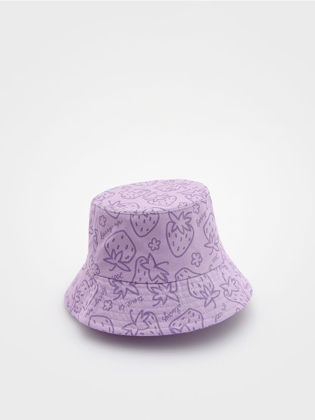 Reserved - pălărie bucket cu model - lavand