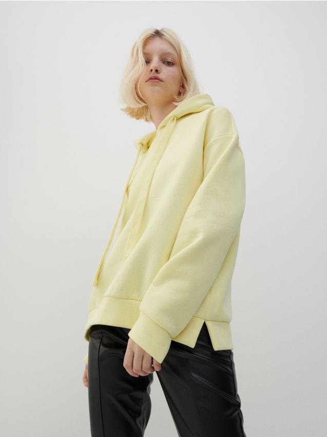 Reserved store yellow hoodie