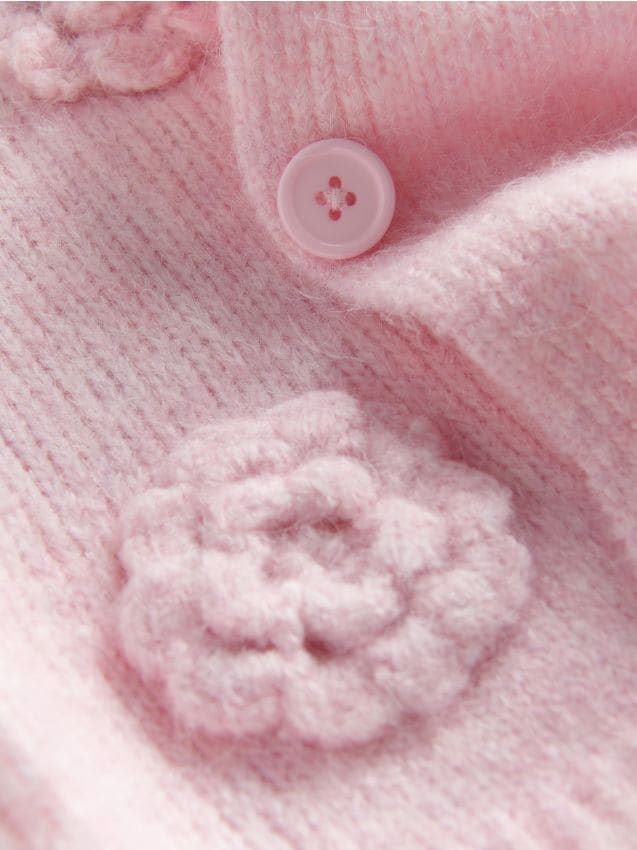 Reserved - Cardigan cu imprimeu floral - violet-orhidee Reserved - Cardigan cu imprimeu floral - violet-orhidee