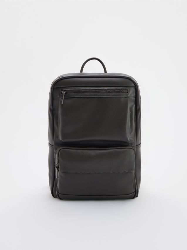 Faux leather backpack - RESERVED