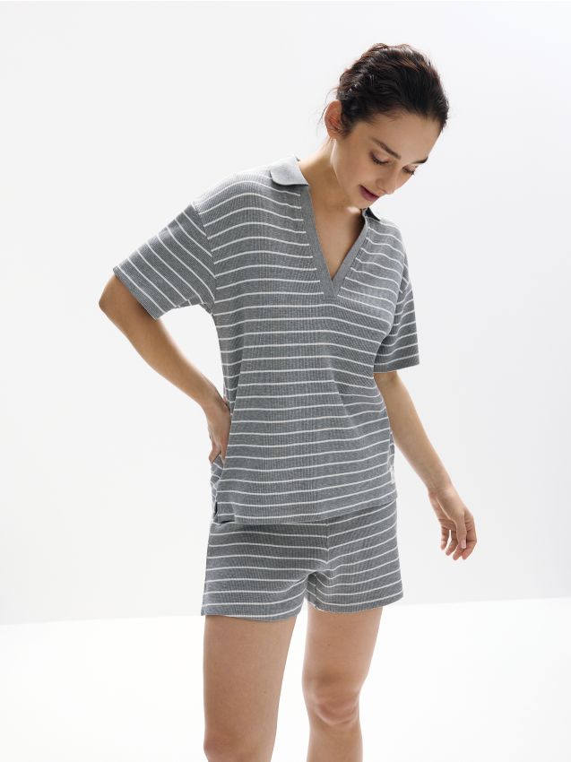 Ensemble de pyjama deux pièces en coton majoritaire - RESERVED