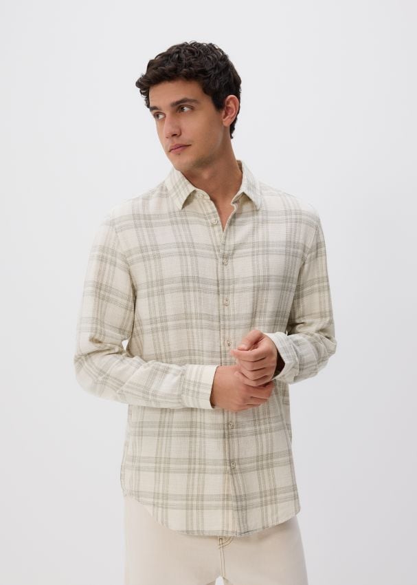 Koszula regular fit w kratę - RESERVED