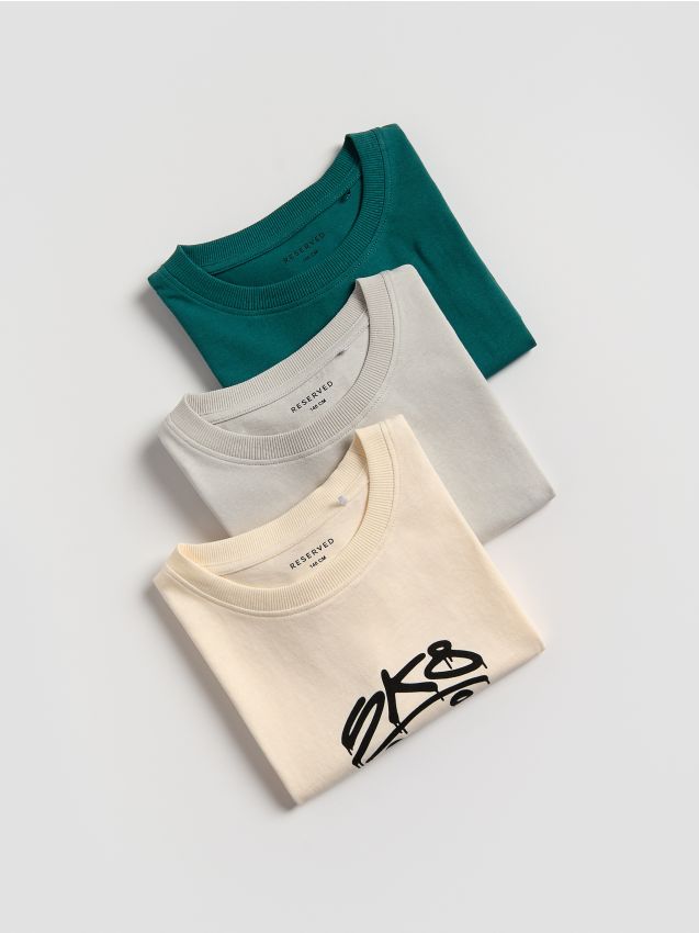 Cotton oversized t-shirt 3 pack - RESERVED