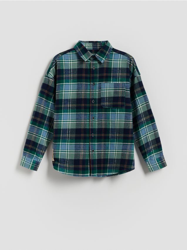 Camisa axadrezada em algodão - RESERVED