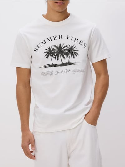 Camiseta regular fit estampada