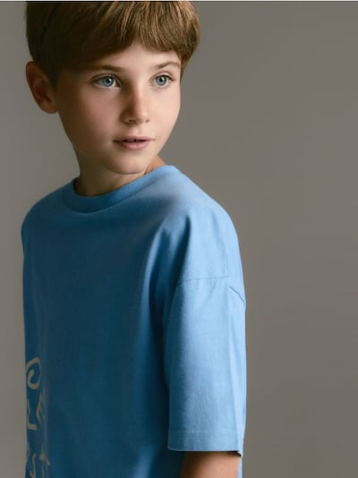 Cotton T-shirt with print