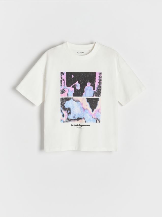 Oversized T-shirt with print - RESERVED