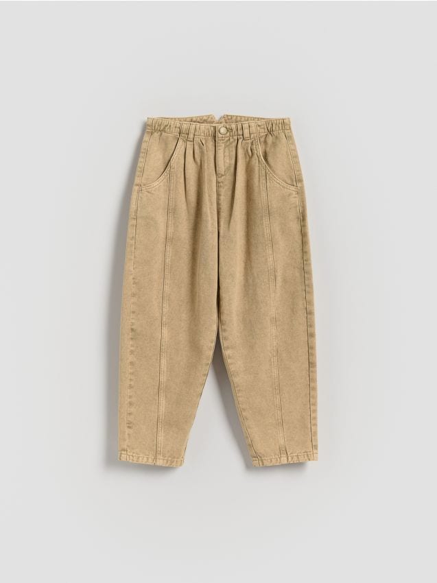 Cotton trousers with patch - RESERVED