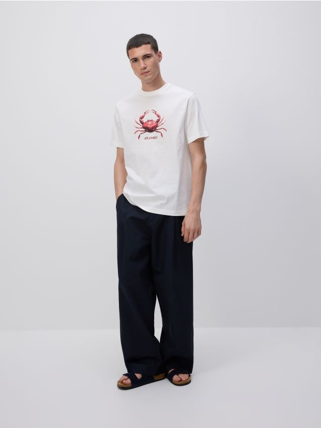 Regular fit printed T-shirt - RESERVED