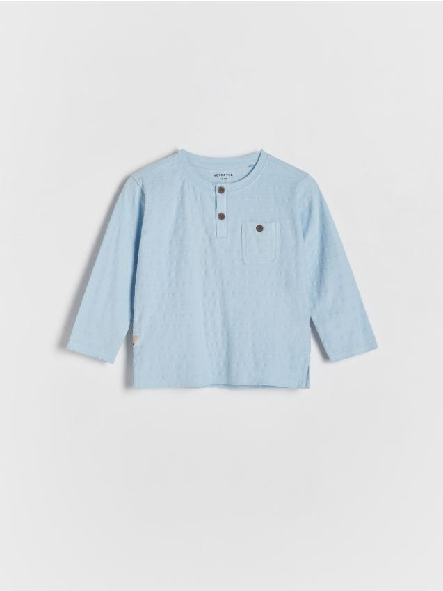 Reserved - babies` blouse - albastru-pal