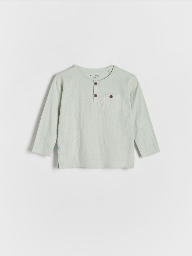 Reserved - babies` blouse - gri deschis