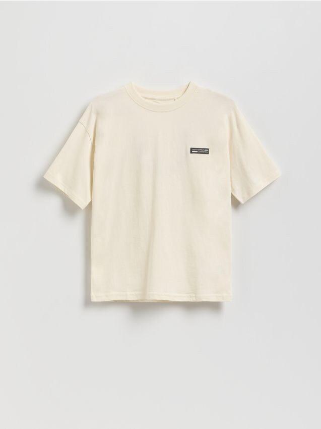 Reserved - BOYS` T-SHIRT - crem