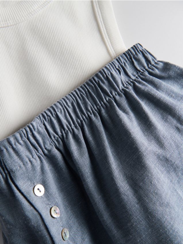 Reserved - ladies` pyjama - gri deschis