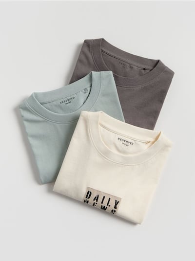 Bawełniany t-shirt 3 pack