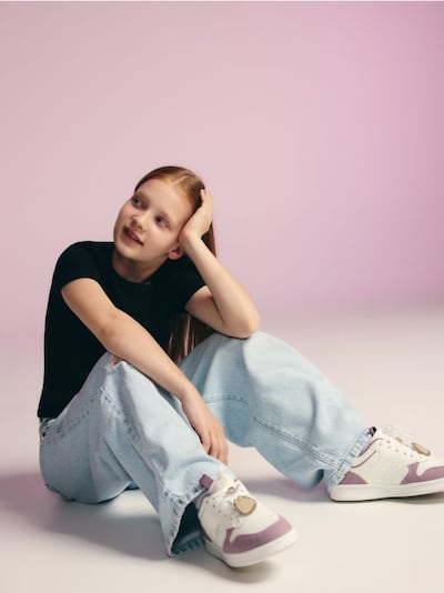 Pusheen faux leather sneakers