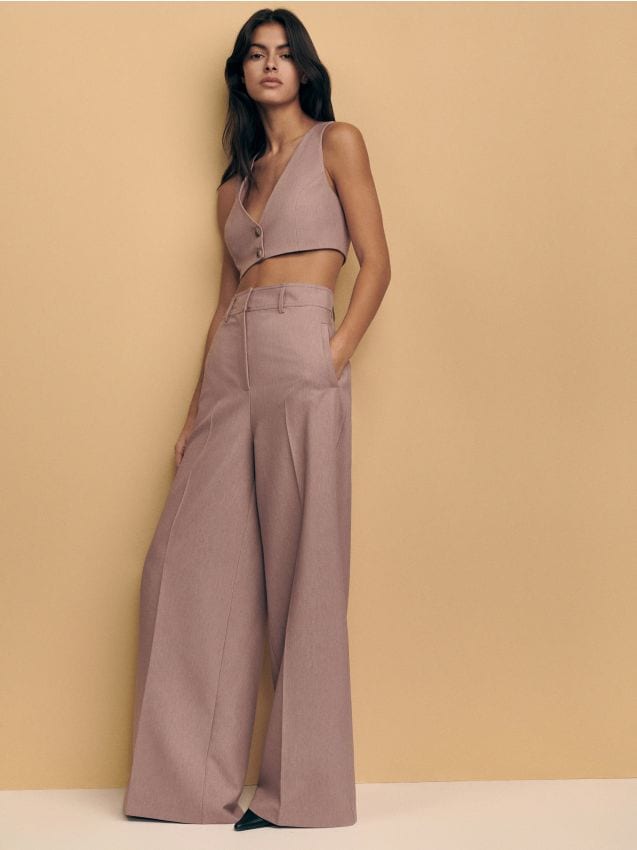 Wide leg trousers - RESERVED