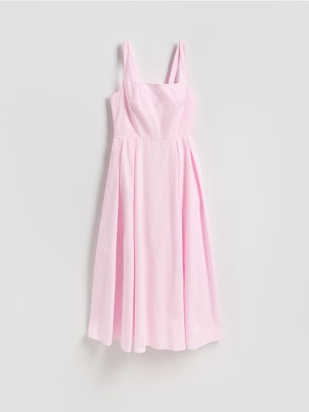 Robe midi en coton - RESERVED