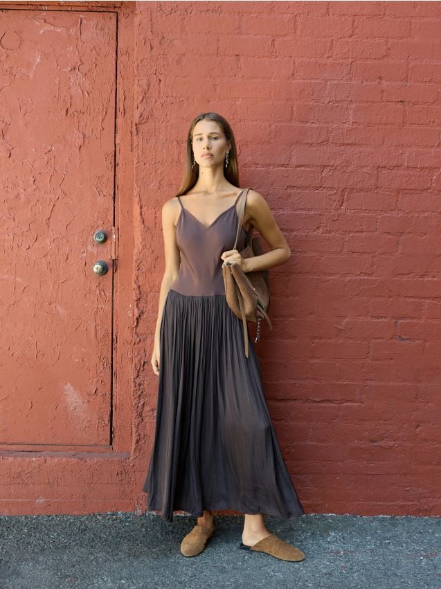 Lyocell maxi dress - RESERVED