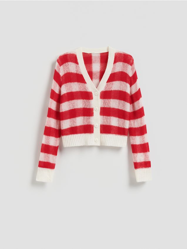 Wool blend cardigan - RESERVED