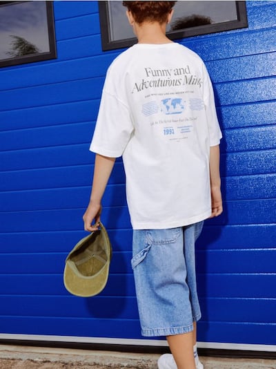 Bawełniany t-shirt z nadrukiem