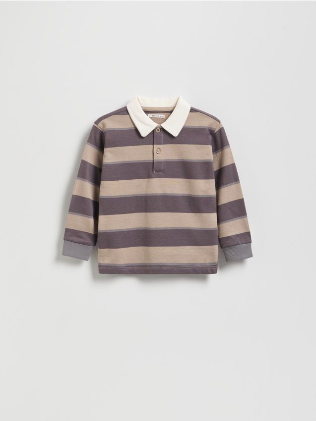 Polo a maniche lunghe in cotone - RESERVED