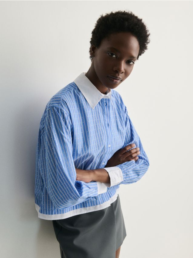 Reserved - ladies` shirt - multicolor