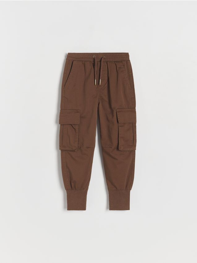 Reserved - boys` trousers - maro-închis