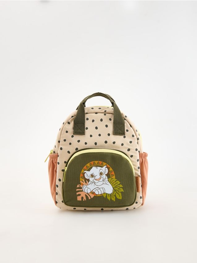 Reserved - children`s rucksack - galben-pal