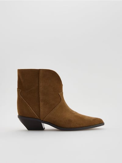 Suede ankle boots