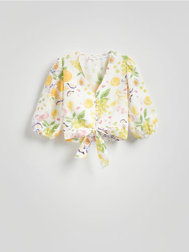 Reserved - LADIES` BLOUSE - multicolor