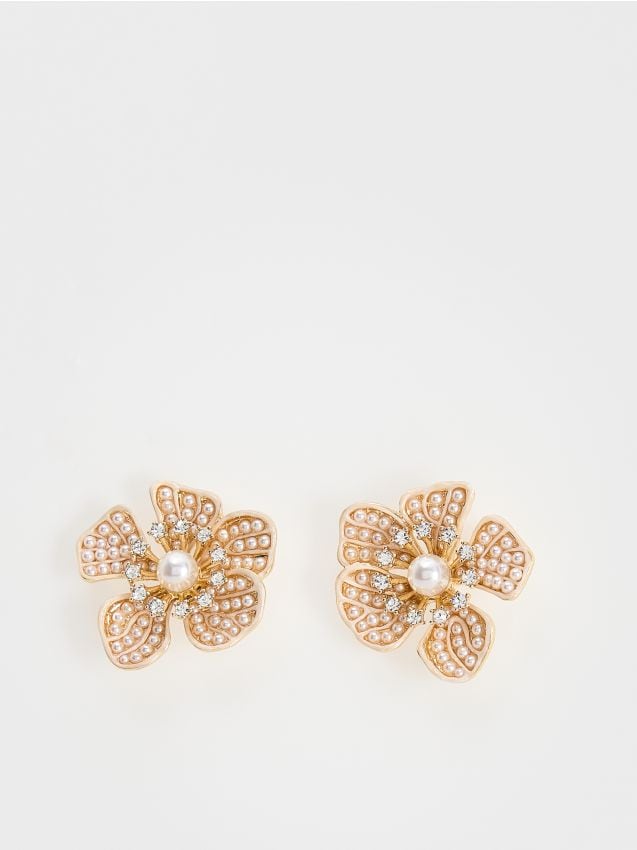 Oorbellen met bloemvorm - RESERVED