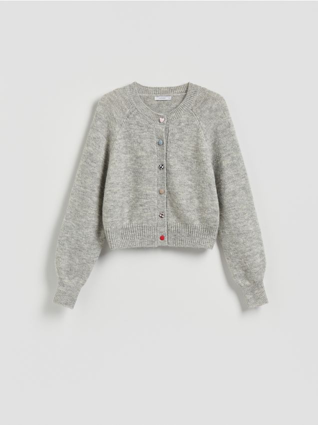 Cardigan orné de boutons décoratifs - RESERVED