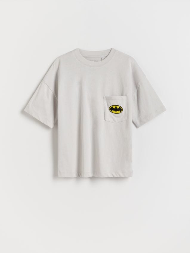 Reserved - Tricou oversized Batman - gri deschis