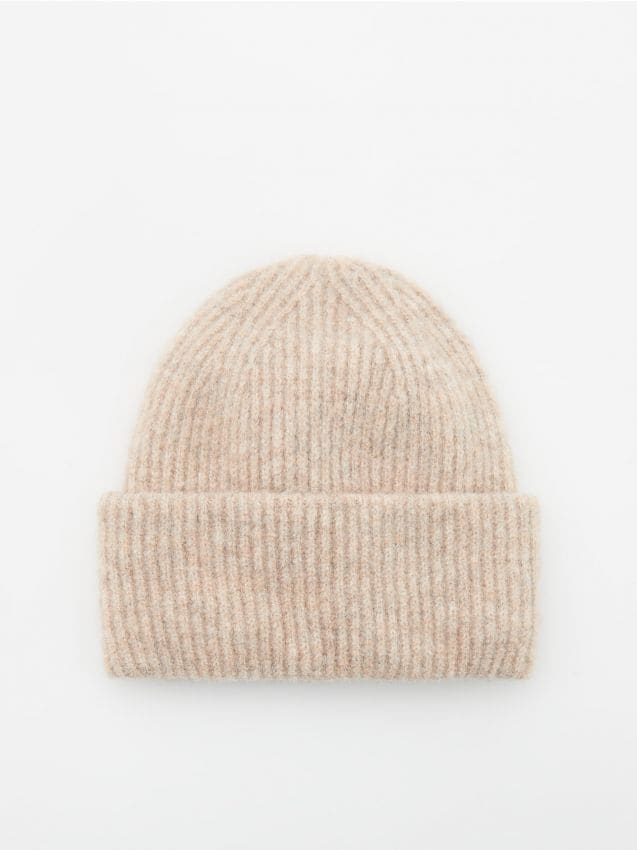 Rib knit beanie Color beige - RESERVED - 0762V-08M