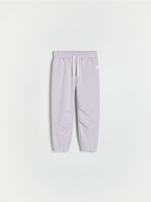 Reserved - Pantaloni jogger din bumbac - lavand