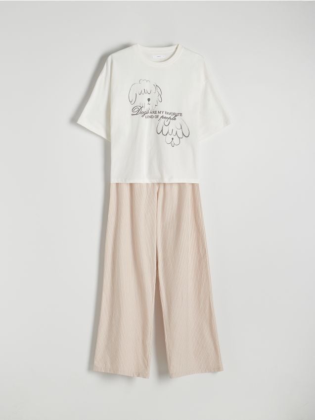 Two piece printed pyjama set - RESERVED
