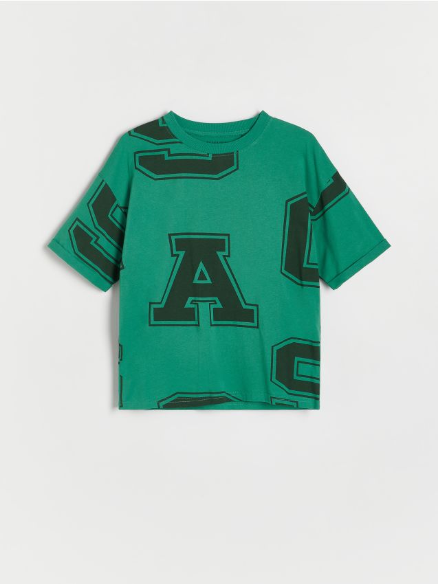 Reserved - tricou oversized - verde