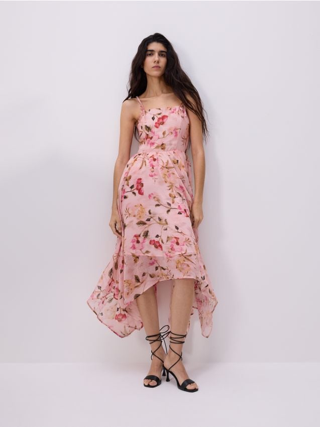 Robe fleurie asymétrique - RESERVED