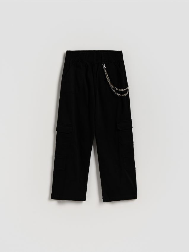 Pantaloni con dettaglio a catenella - RESERVED