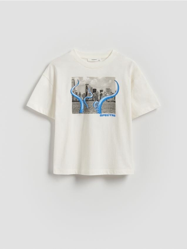 T-shirt en coton imprimé - RESERVED