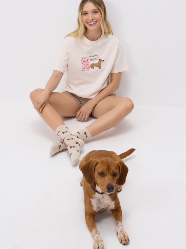 Two piece printed pyjama set - RESERVED
