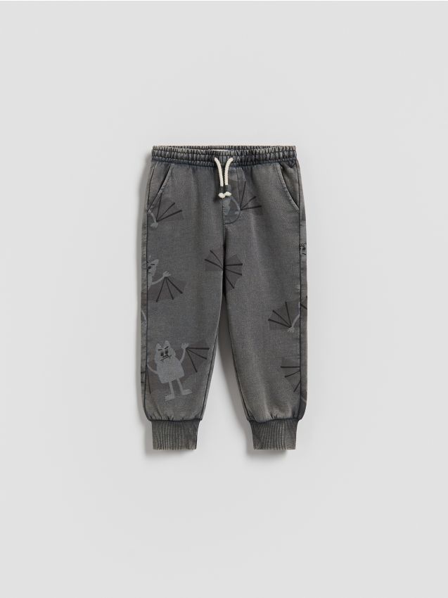 Reserved - Pantaloni jogger din bumbac - negru