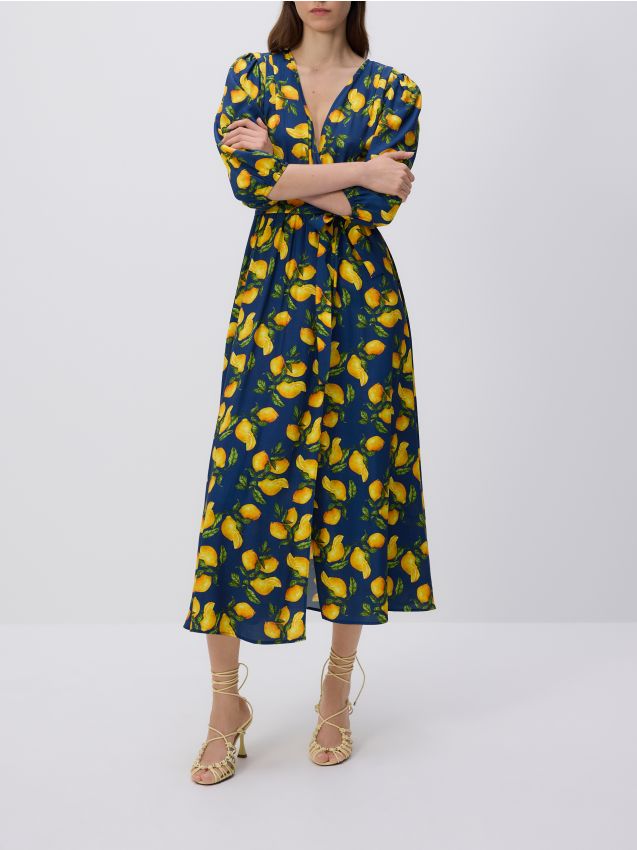 Robe midi portefeuille