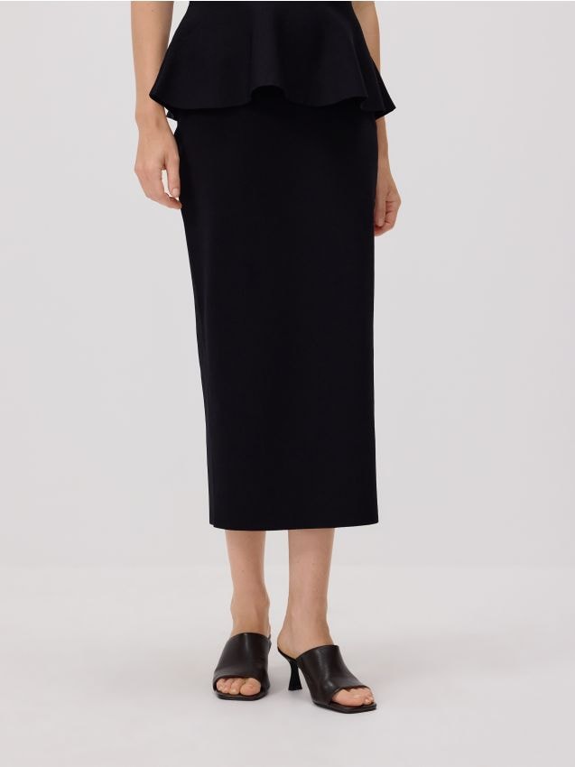 Midi skirt with split - RESERVED