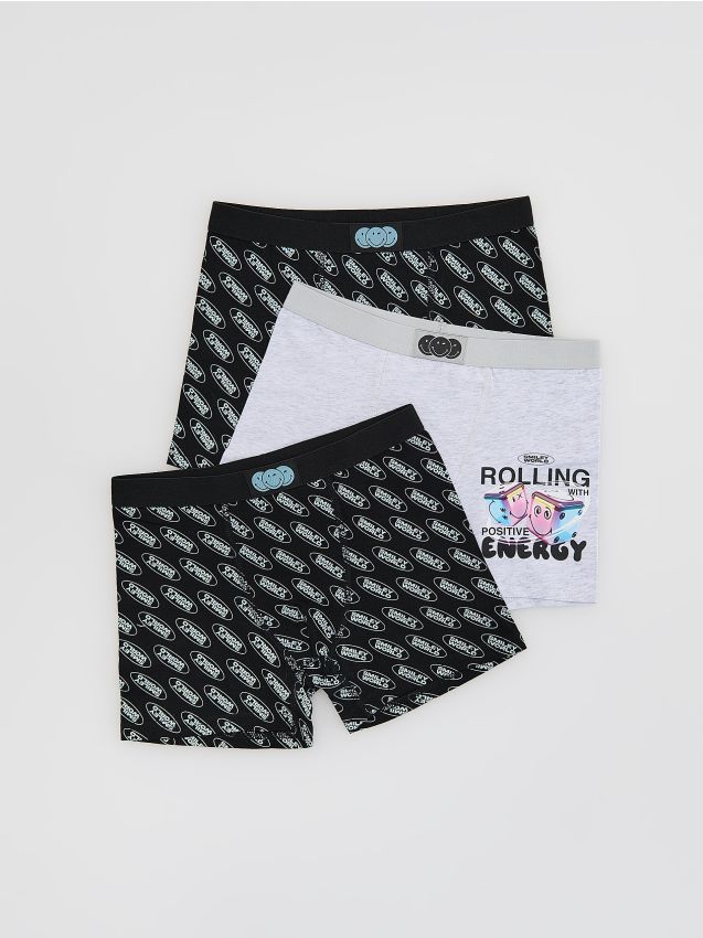 Boxershorts SmileyWorld®, 3er-Pack - RESERVED